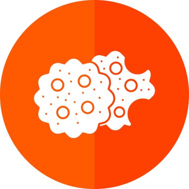 Kurabiye simgesi, vektör illüstrasyonu basit tasarım