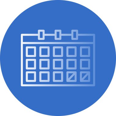 Takvim simgesi, vektör illüstrasyonu basit tasarım