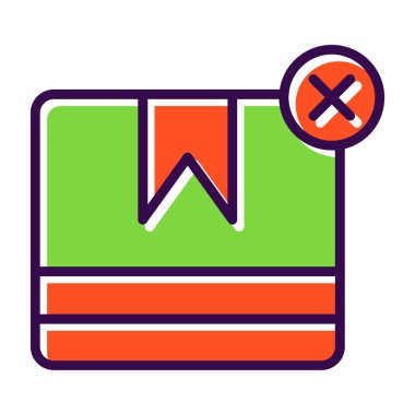 Tek bir harf simgesinin vektör illüstrasyonu