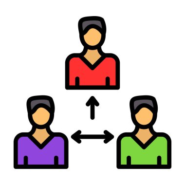 İş takım çalışması vektör simgesi