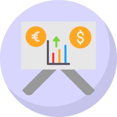 iş grafiği vektör simgesi