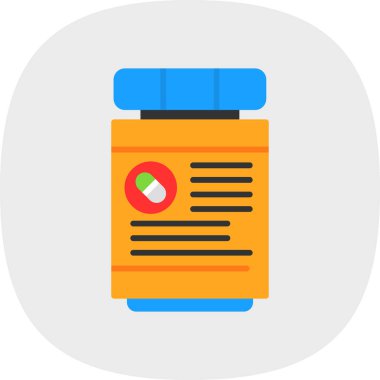 tıbbi düz simge, vektör illüstrasyonu