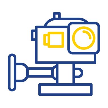 Eylem Kamerası simgesi, vektör illüstrasyonu basit tasarım