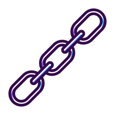 Zincir simgesi, vektör illüstrasyonu