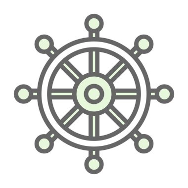 Direksiyon ikonu. Basit tasarım