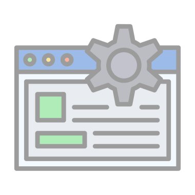 Vektör simgesi modern basit vektör illüstrasyonu ayarlanıyor