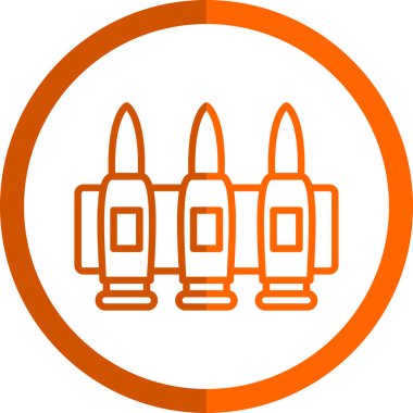 Bir çizgi simgesinin vektör illüstrasyonu