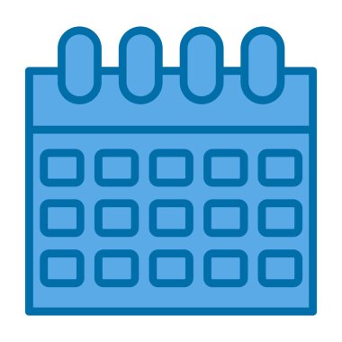 Takvim simgesi, vektör illüstrasyonu basit tasarım