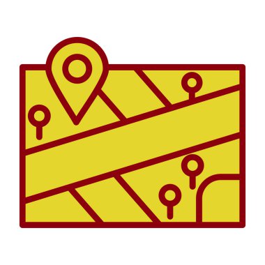 harita pin konumu simgesi düz biçimli