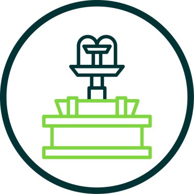 Bir b eksikliği simgesinin vektör çizimi