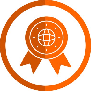 Madalya. Web simgesi basit illüstrasyon