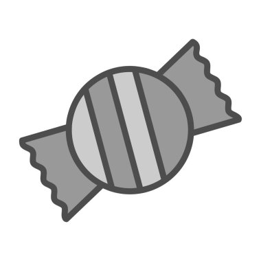 Şeker ikonu, web basit illüstrasyon