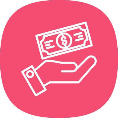 Ödeme web simgesi, vektör illüstrasyonu