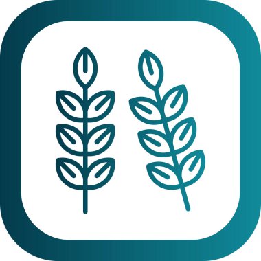 Buğday simgesi, vektör illüstrasyonu basit tasarım