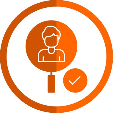 İnsan simgesinin vektör illüstrasyonu