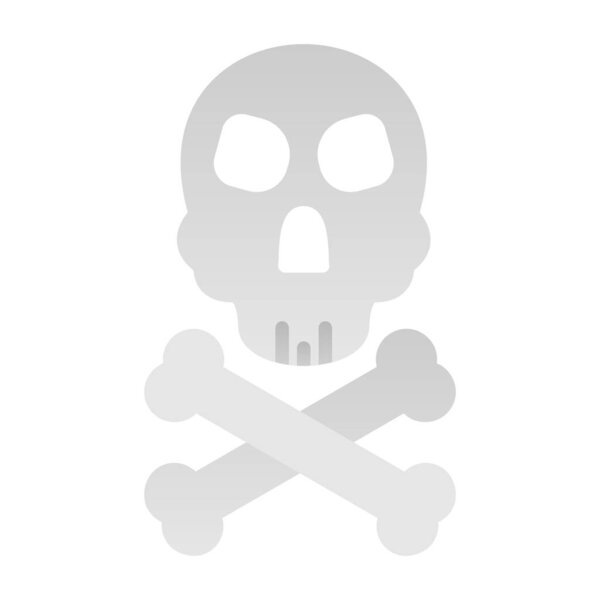 череп с иконкой перекрестных костей. Хэллоуин дизайн вечеринки. векторная иллюстрация на белом фоне.