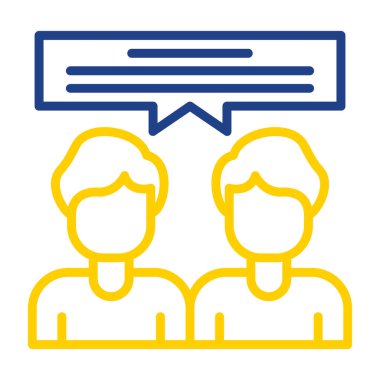 İletişim. Web simgesi basit illüstrasyon