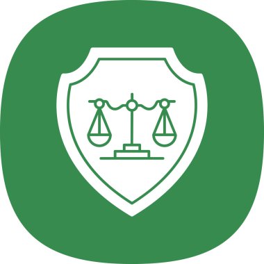 Benzersiz yasa vektör simgesi