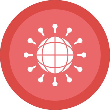 Dünya ikonu. vektör illüstrasyonu