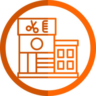 Güzellik salonu basit simge, vektör illüstrasyon tasarımı