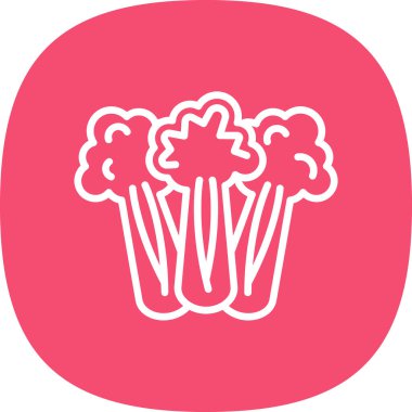 Kereviz simgesi, basit vektör çizimi. Sağlıklı yemek.