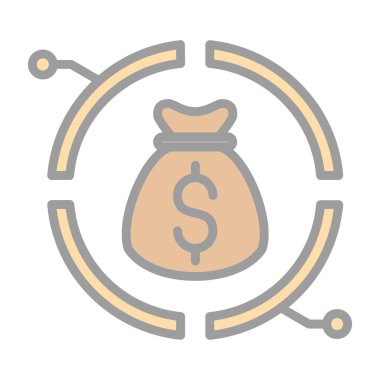 money vector icon modern simple illustration