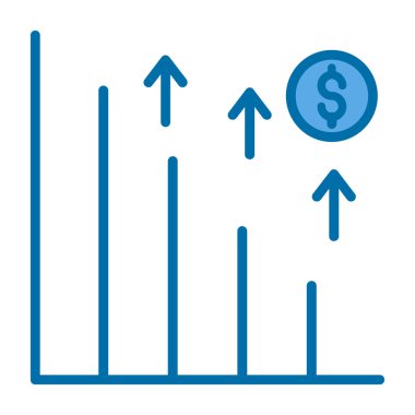 Dolar vektör renk simgesi