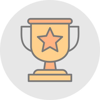 ödül vektör renk çizgisi simgesi