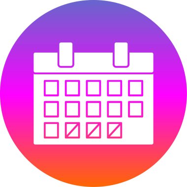 düz zamanlama simgesi, vektör tasarımı