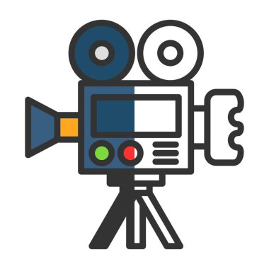 Web için sinema ikonu vektör simgesi