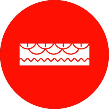 Bir çember simgesinin vektör illüstrasyonu