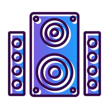 hoparlör simgesi, vektör illüstrasyonu basit tasarım