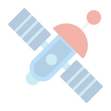 satellite icon, vector illustration simple design