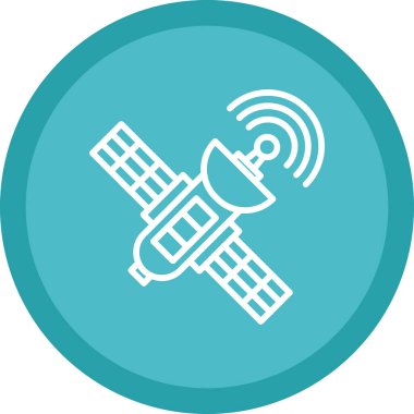 uydu simgesi, vektör illüstrasyonu basit tasarım