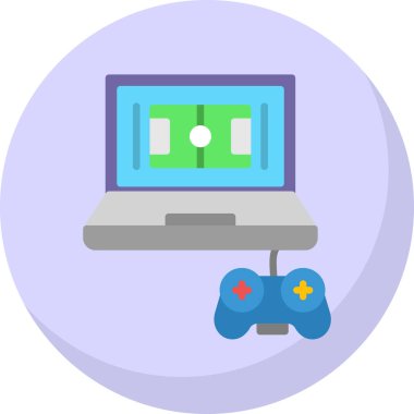 Video oyun ikonu. Basit bir tarz. Video oyunu sembolü