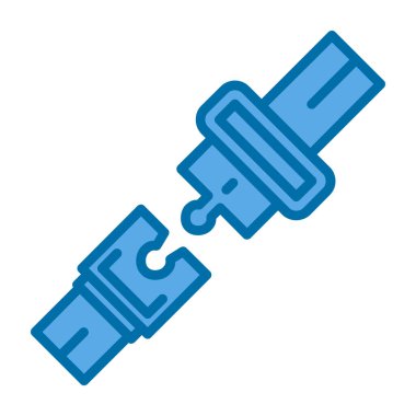 Emniyet kemeri düz simgesi, vektör illüstrasyonu 