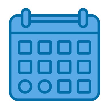 Takvim simgesi, vektör illüstrasyonu basit tasarım