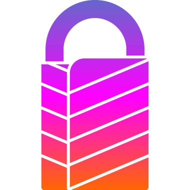 basit vektör illüstrasyonunu kilitle