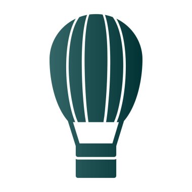 Hava balonuna çarptı. Web simgesi basit illüstrasyon