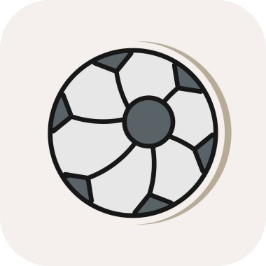 ball icon, vector illustration simple design