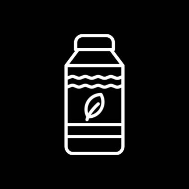 Su şişesi simgesi, vektör illüstrasyonu basit tasarım