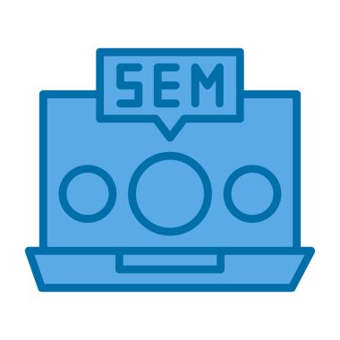 seo modern simgesinin vektör illüstrasyonu