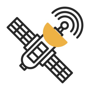 uydu simgesi, vektör illüstrasyonu basit tasarım