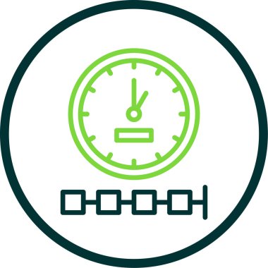 Saat. Web simgesi basit illüstrasyon