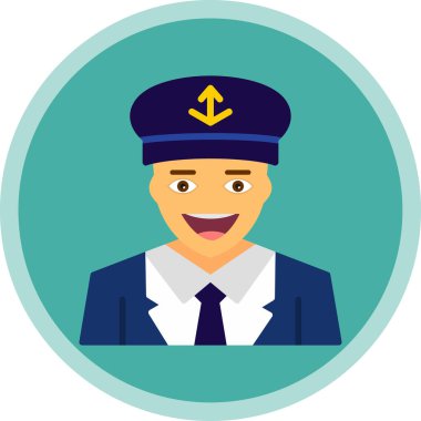 pilot simge vektör illüstrasyonu