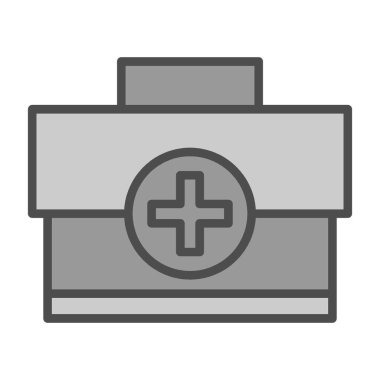 tıbbi ve sağlık çizgisi simgesi