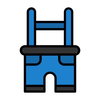 Sandalye. Web simgesi basit illüstrasyon