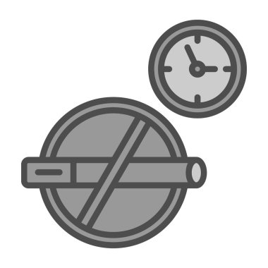 Saat simgesi. Zaman ve saat kavramı. vektör grafiği