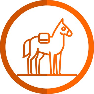 At yassı simgesi, vektör illüstrasyonu