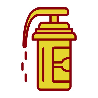 Pepper spray icon, vector illustration